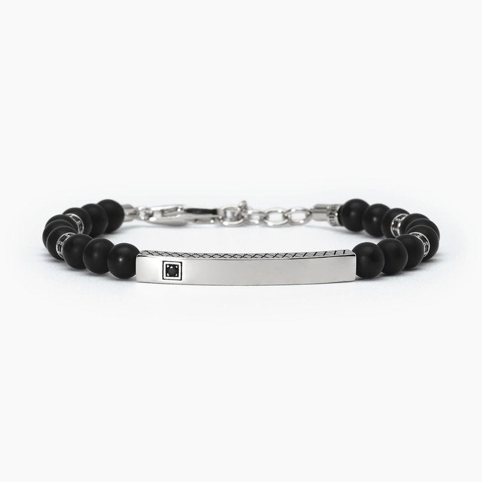 STONE CLUB Black Agate Bracelet