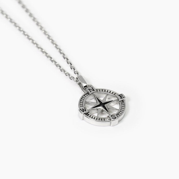 Collier en argent JOURNEY Rose des Vents