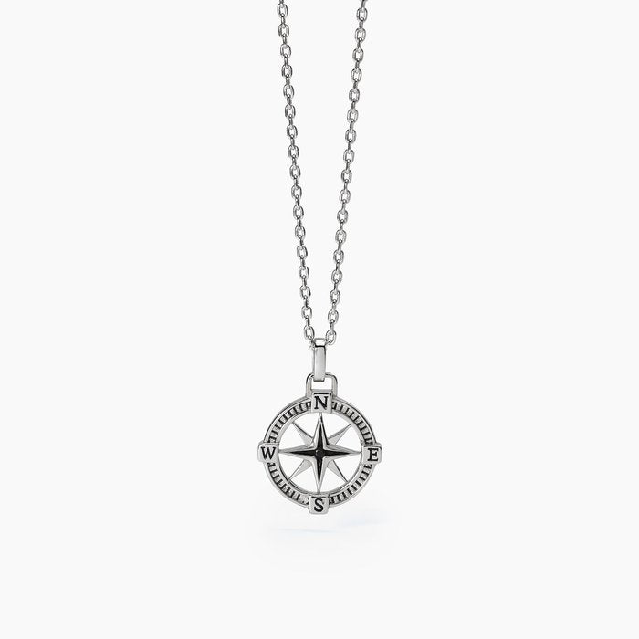 Collier en argent JOURNEY Rose des Vents
