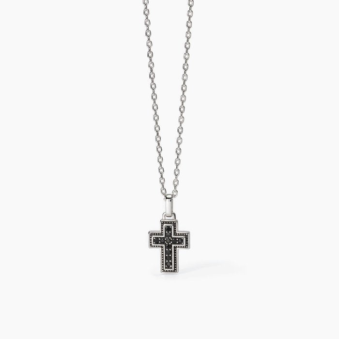 Collier pendentif croix mystique