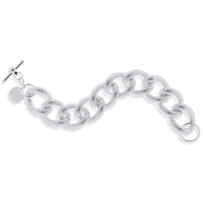 Bracciale in bronzo argentato