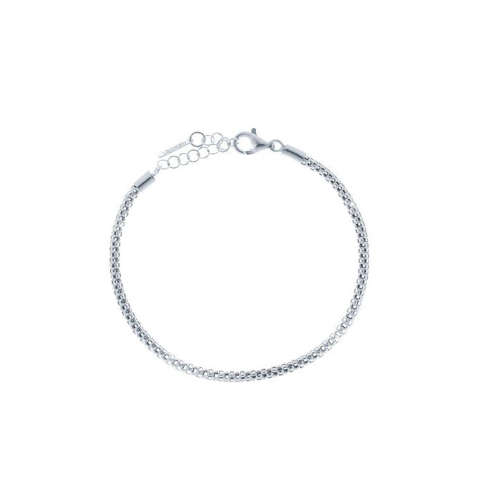 Bracciale in argento bianco