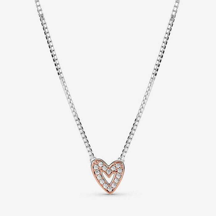 Asymmetric Heart Necklace