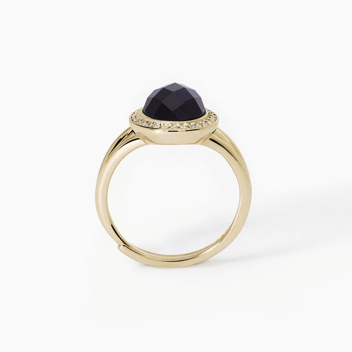 DIVA Black Agate Ring