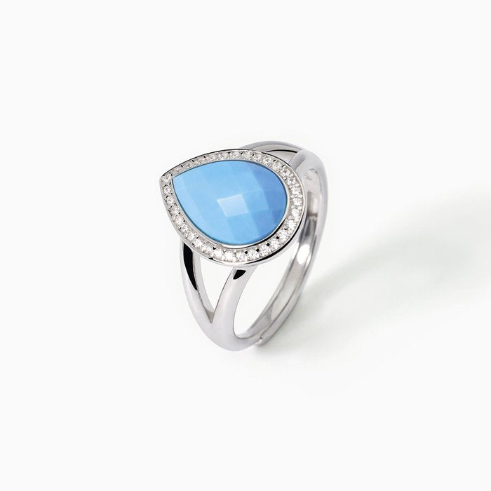 Anello in argento con pietra turchese DIVA