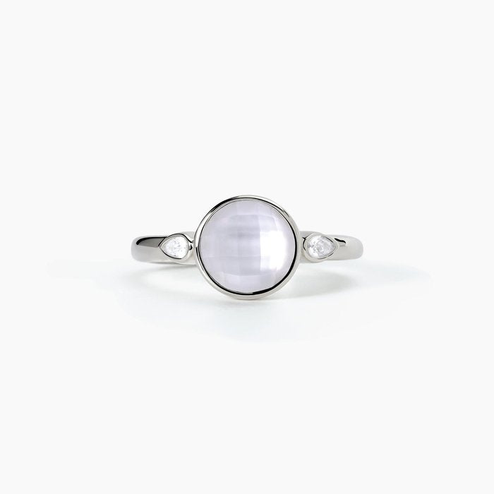COLETTE Mother of Pearl and Crystal Ring