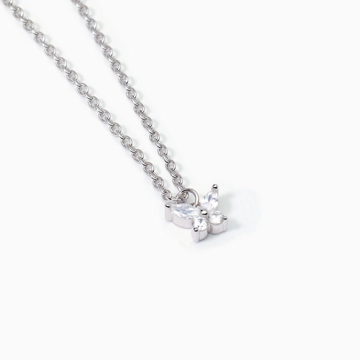 Girocollo in argento con zirconi bianchi taglio marquise SECRET GARDEN