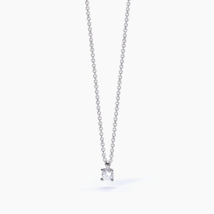 Silver choker with forzatina chain and SHINY light point