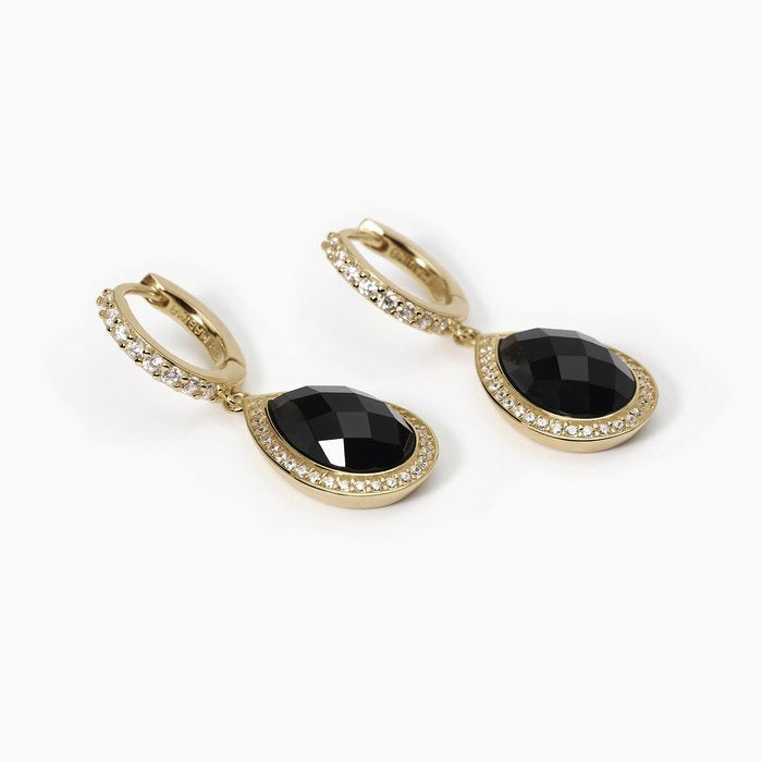 Boucles d'oreilles pendantes en argent DIVA Agate