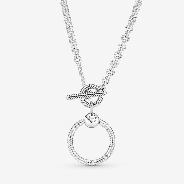 Collana con Chiusura a T e O Pendant