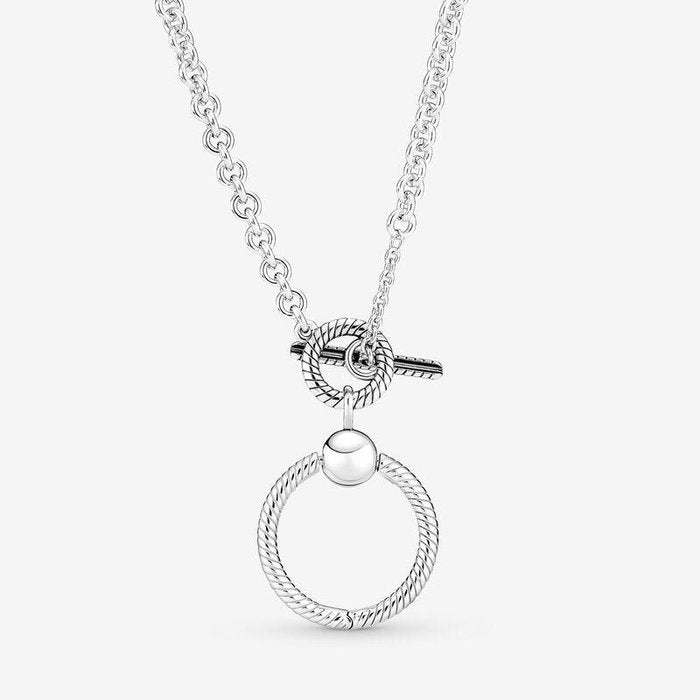 Collana con Chiusura a T e O Pendant