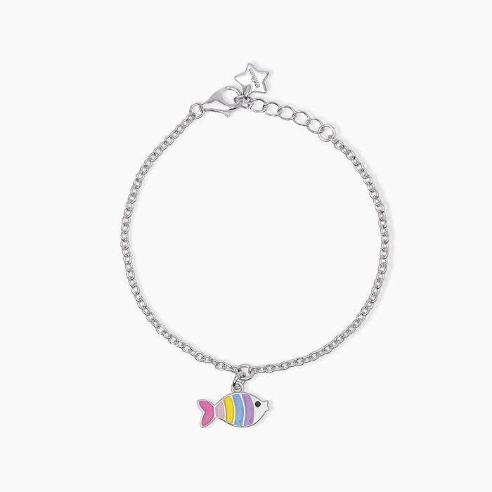 Bracelet en argent avec poisson émaillé CORALLINO