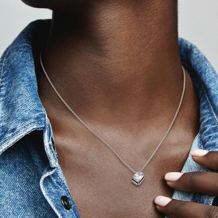 Collana Punto luce Rettangolo