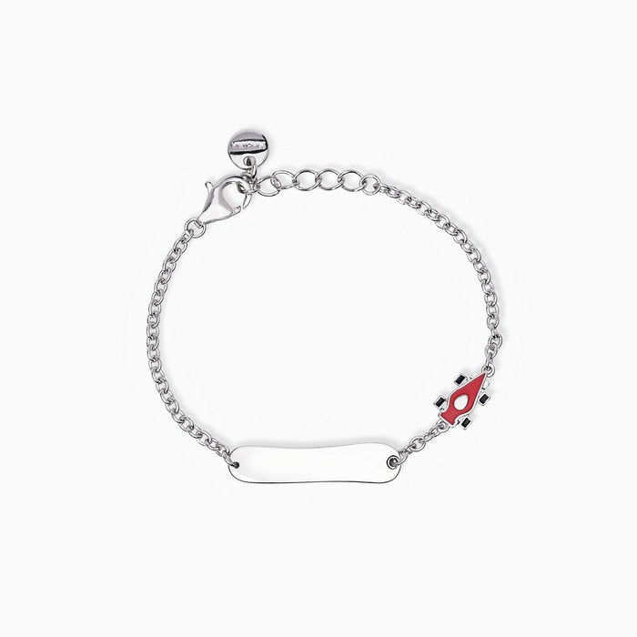 Bracelet personnalisable avec voiture jouet émaillée RACING-TAG