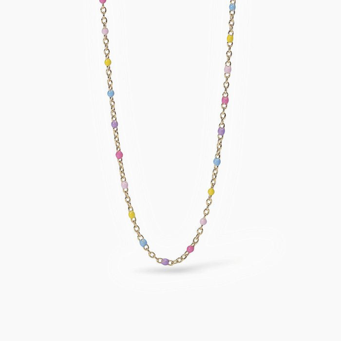 Girocollo in argento con inserti smaltati multicolor CANDY