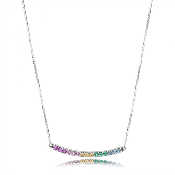 Collana pendente arcobaleno cm 50