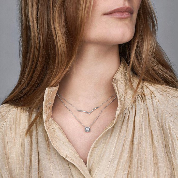 Collana chevron scintillante