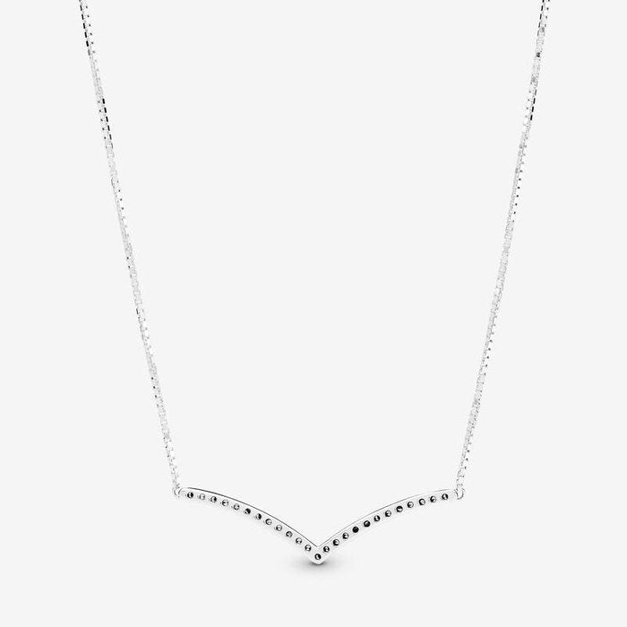Collana chevron scintillante