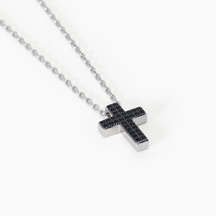 Collana in argento con croce pendente MYSTICAL