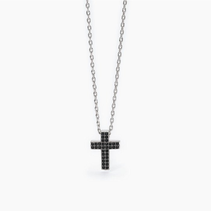Collana in argento con croce pendente MYSTICAL