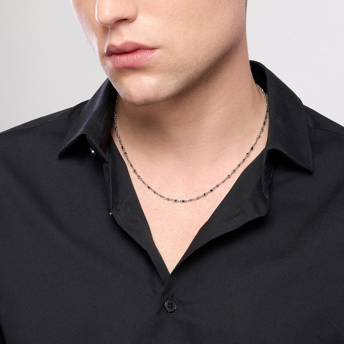 Collier SKYLINE en argent et zircone noire