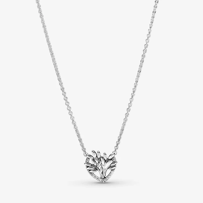 Collier Albero della famiglia a cuore