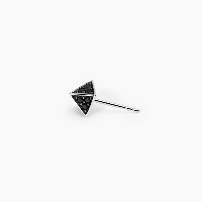 Boucle d'oreille mono argent MONOMANIA