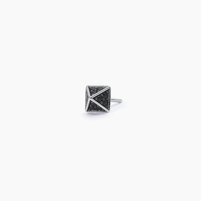 Boucle d'oreille mono argent MONOMANIA