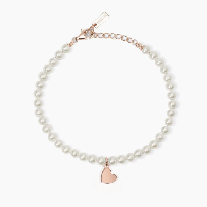 ONE LOVE Heart Shell Pearl Bracelet