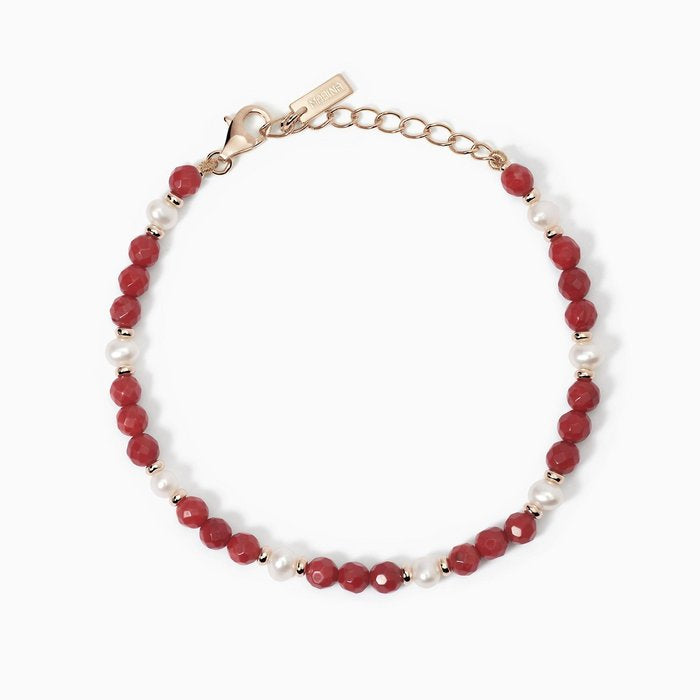 Bracelet avec perles de culture et corail bambou BEACH CODE