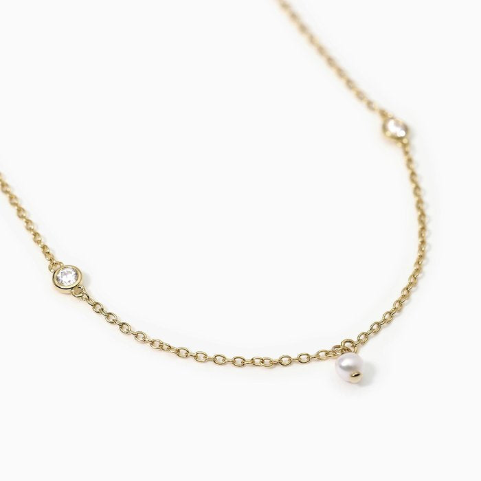 Chaîne de taille en argent plaqué or avec perles DUCHESSA
