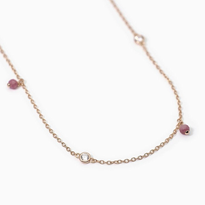 VIVA LA VIDA Chaîne de taille en argent rose tourmaline rose