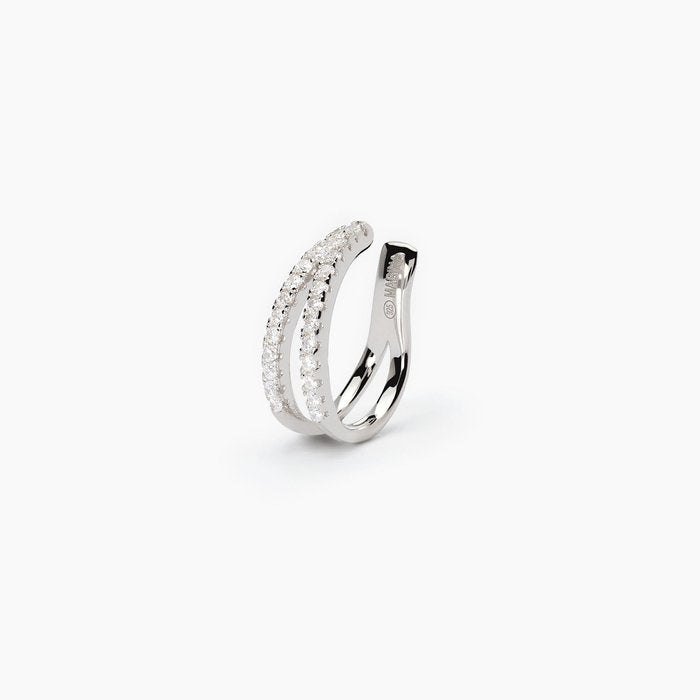 Orecchino ear cuff a doppio cerchio CUFFMANIA