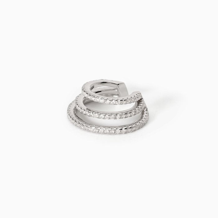 Orecchino ear cuff a triplo cerchio CUFFMANIA