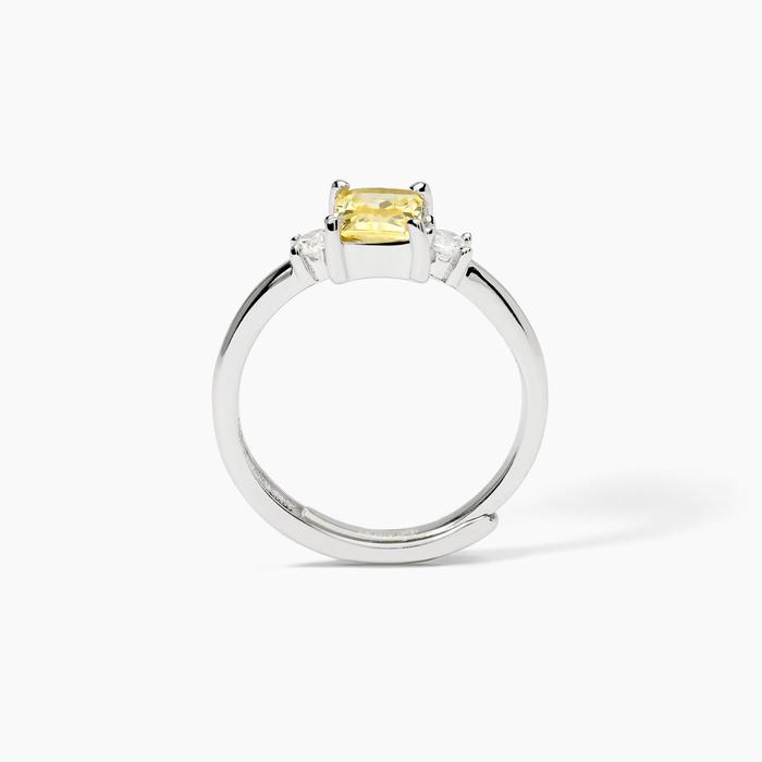 Lemon BATTITO Zirconia Silver Ring