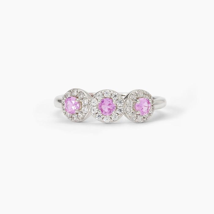 Bague en argent avec tourmalines synthétiques MILANESIENNE