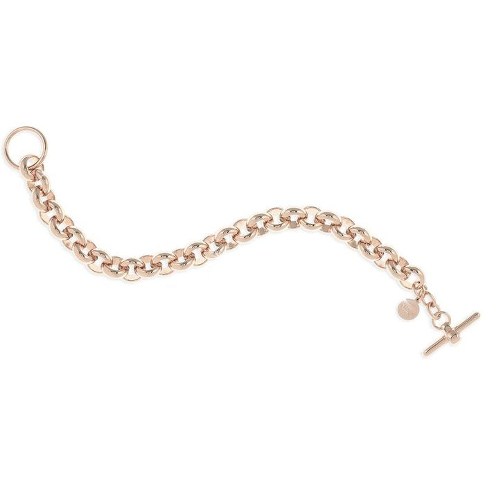 Bracciale in bronzo dorato rosa