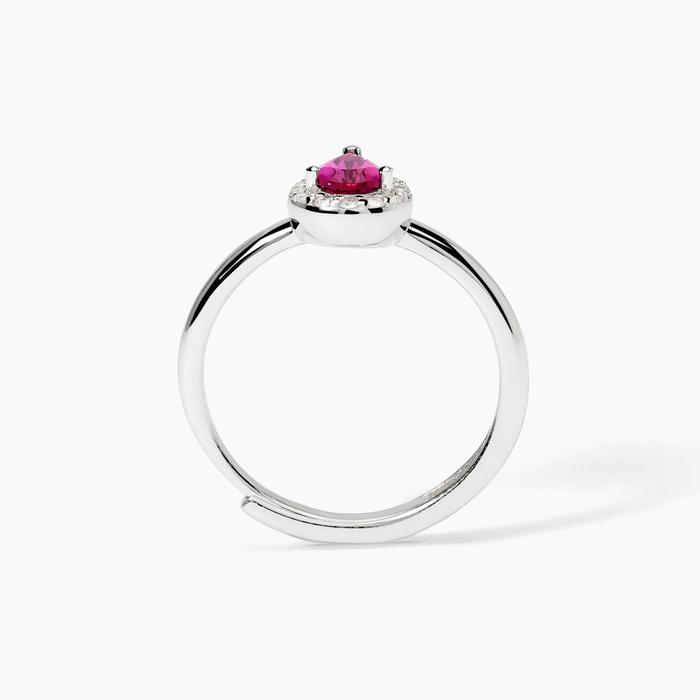 Bague en argent avec rubis synthétique COOL OU RÉTRO ?