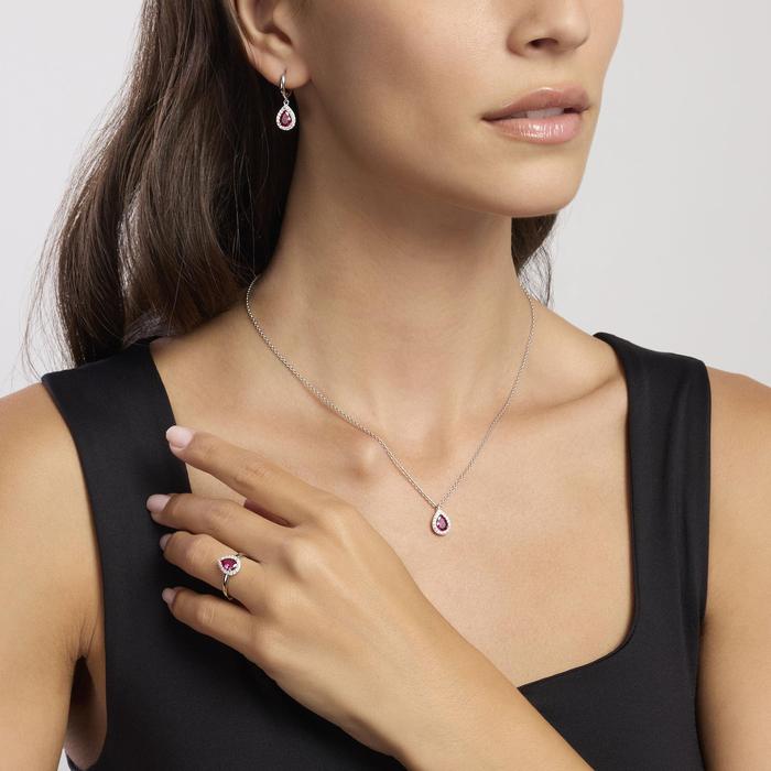 Anello in argento con rubino sintetico COOL OR RÉTRO?