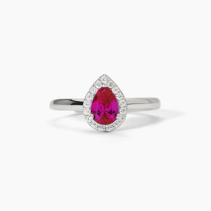 Bague en argent avec rubis synthétique COOL OU RÉTRO ?