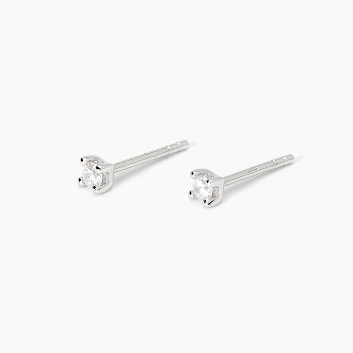 Boucles d'oreilles en argent BRILLANT avec point lumineux