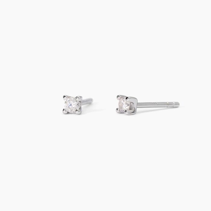 Boucles d'oreilles en argent BRILLANT avec point lumineux