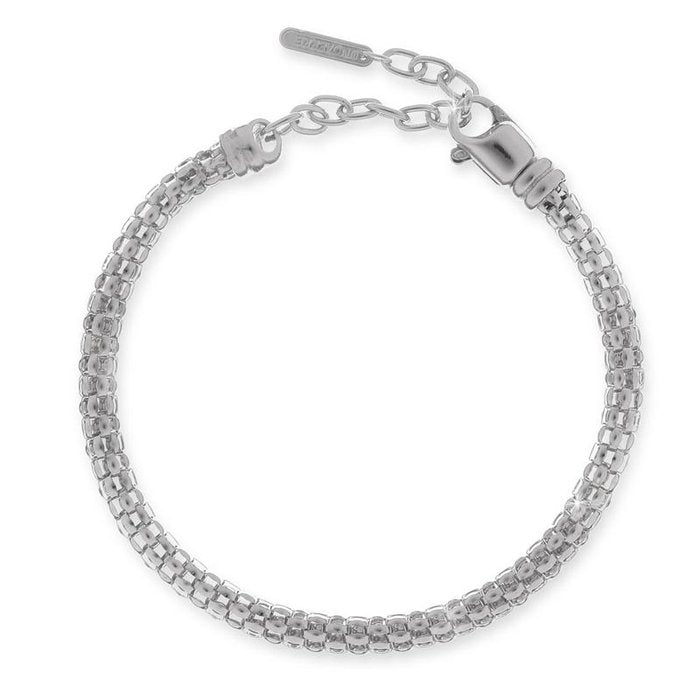 Bracciale in argento bianco
