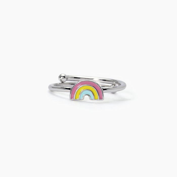 Anello in argento con arcobaleno RAINBOW