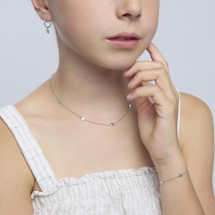 Bracelet en argent avec petites étoiles STELLA STELLINA