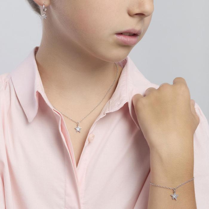 Bracelet en argent avec étoile et zircone STELLA STELLINA