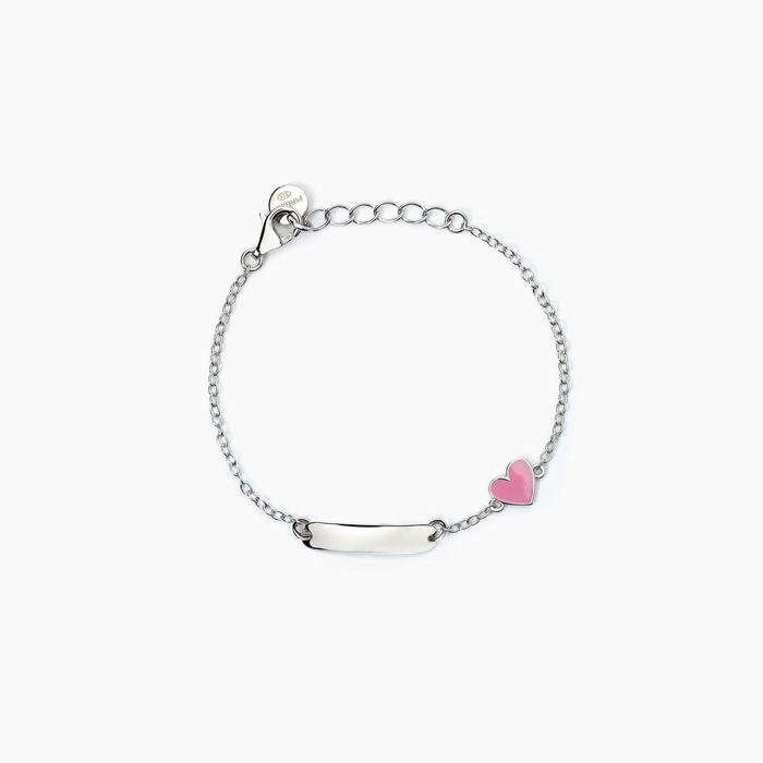 Bracelet en argent personnalisable avec coeur COEUR