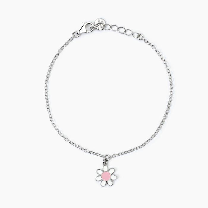 Bracciale in argento con margherita DAISY