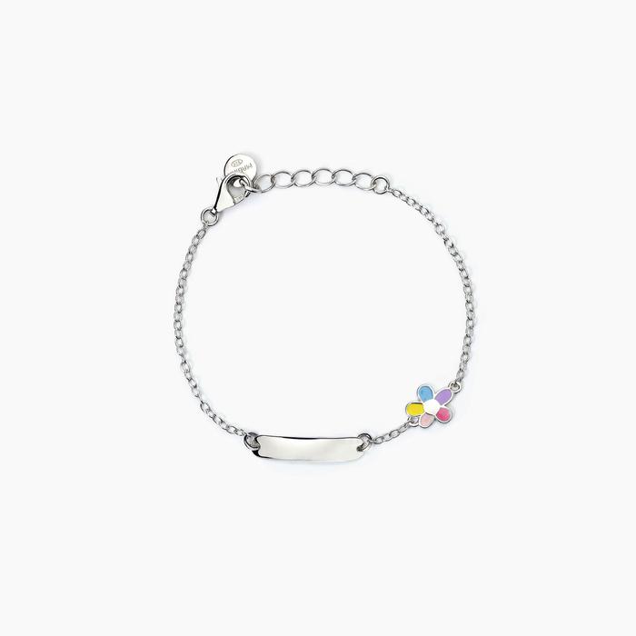Bracelet en argent personnalisable avec fleur BLOOM