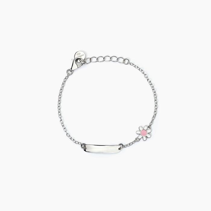 Bracelet en argent personnalisable avec marguerite DAISY